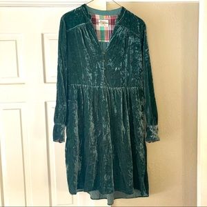 Velvet dress from Anthropologie Size Small
